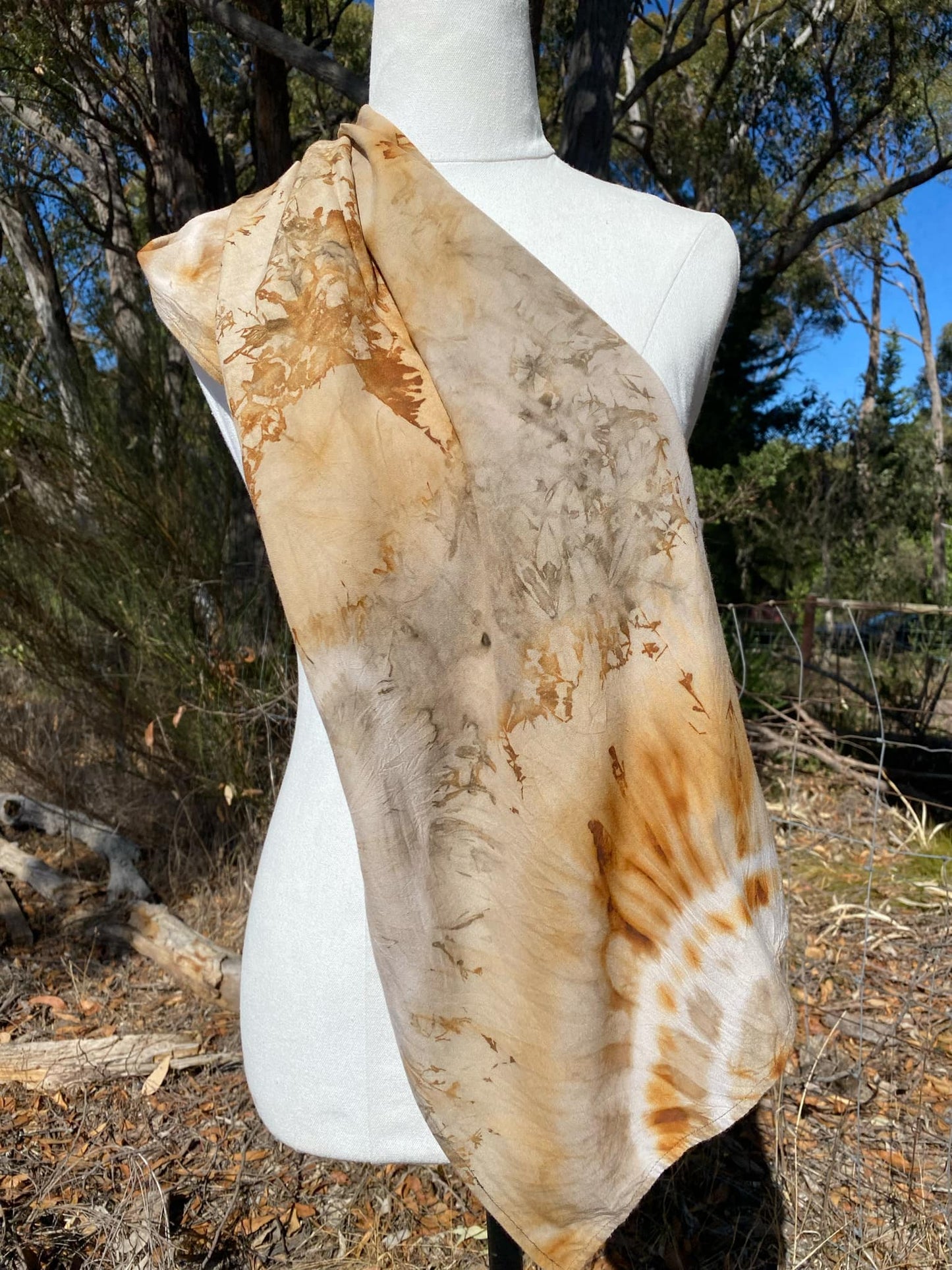 Eco-Dyed Scarf #7