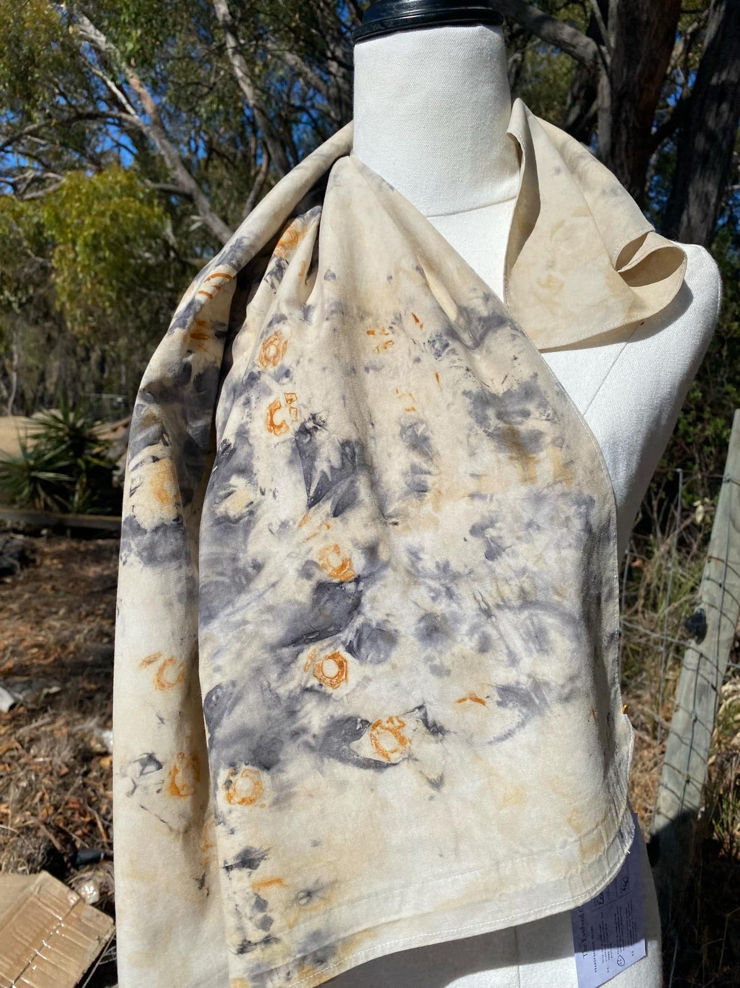 Eco-Dyed Scarf #1