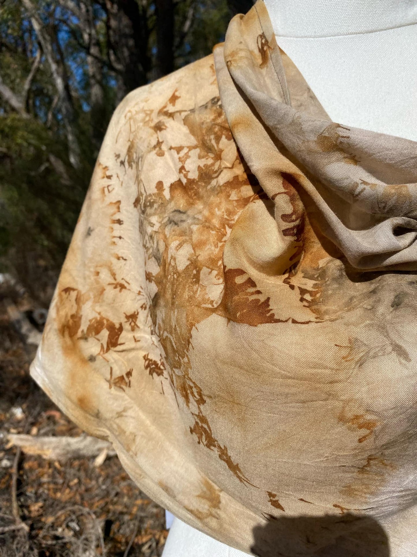 Eco-Dyed Scarf #7